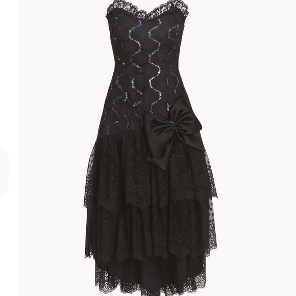Alfred Angelo Black Lace Dress - Picture 2 of 15